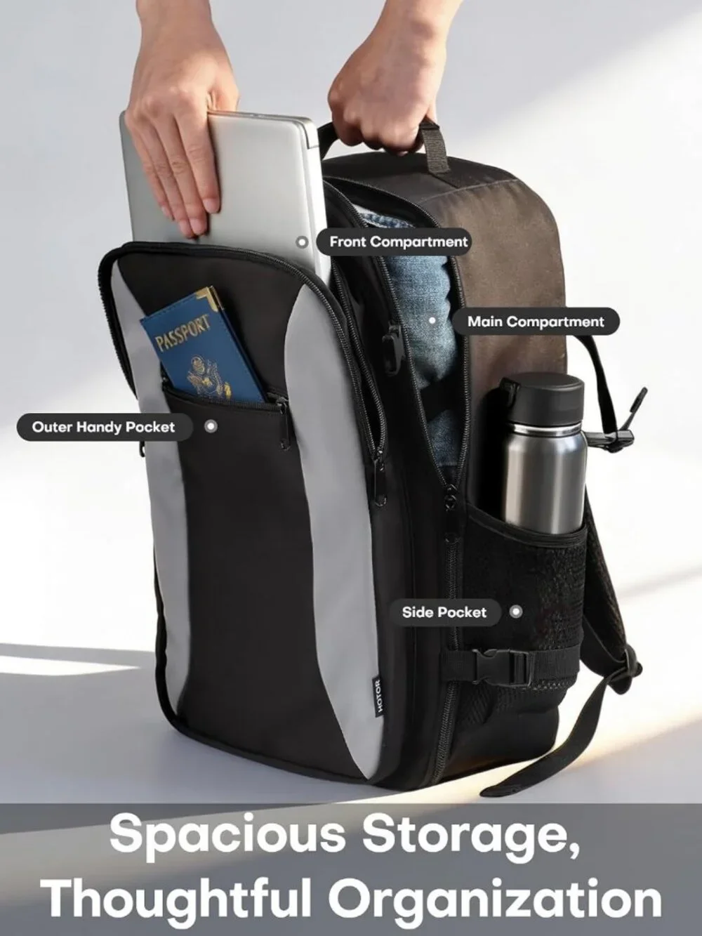 TSA-Friendly Travel Backpack for Men & Women, Waterproof Pocket, Commuter Bag